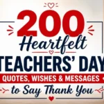 200 Heartfelt Teachers’ Day Quotes, Wishes & Messages to Say Thank You